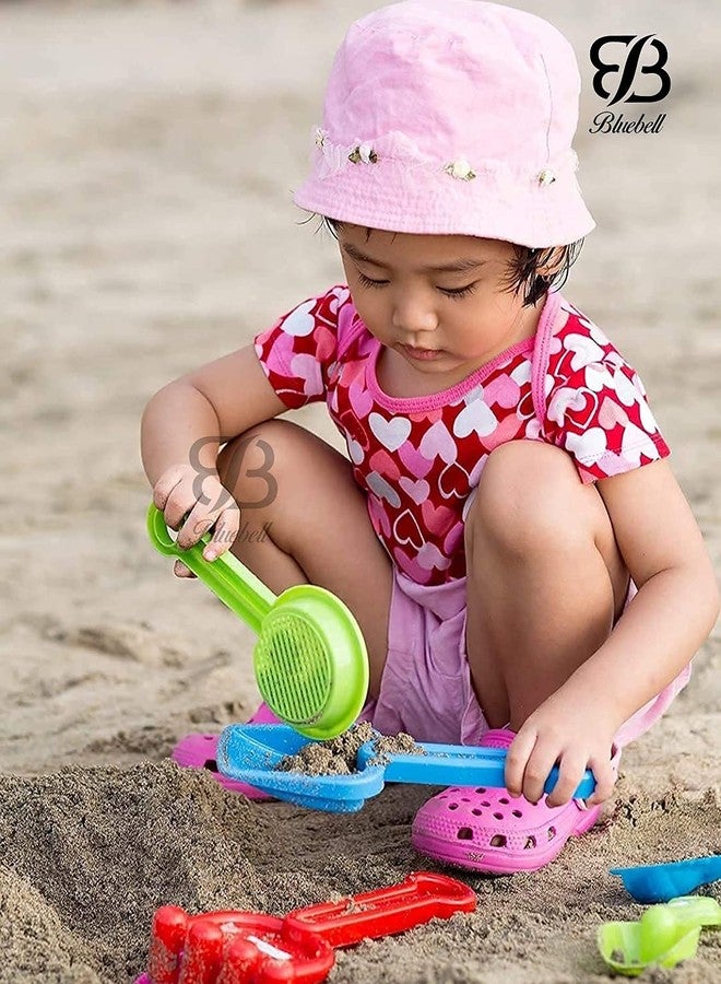 Bluebell Beach Toys for Kids, Role Play Learning Beach and Sand Toys with Beach Plastic Bucket, Shovels, Hand Fork, Butterfly and House Indoor and Outdoor Creativity Toys for Girls and Boys (5 pcs) - Image 5